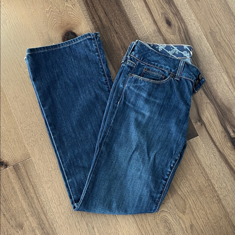 Gap Dark Blue Mid Rise Bootcut Jeans - Size 30R - Picture 8 of 10